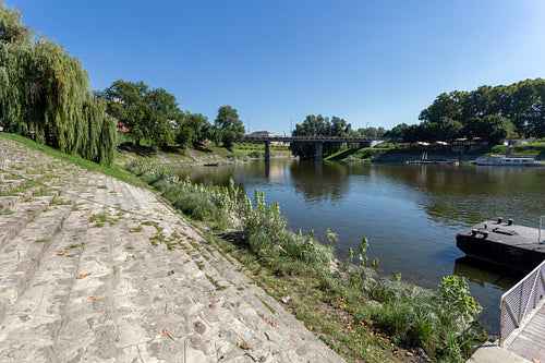 Sugovica riverbank in Baja, Hungary