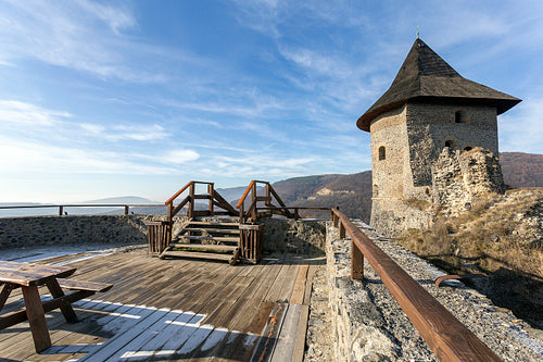 Castle of Somoskő on the border of Hungary and Slovakia