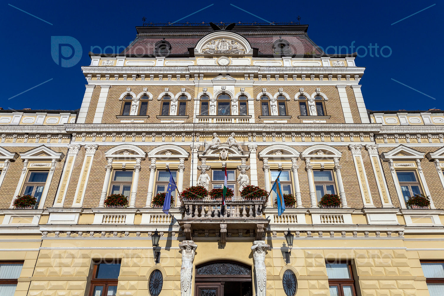 Town hall in Baja, Hungary