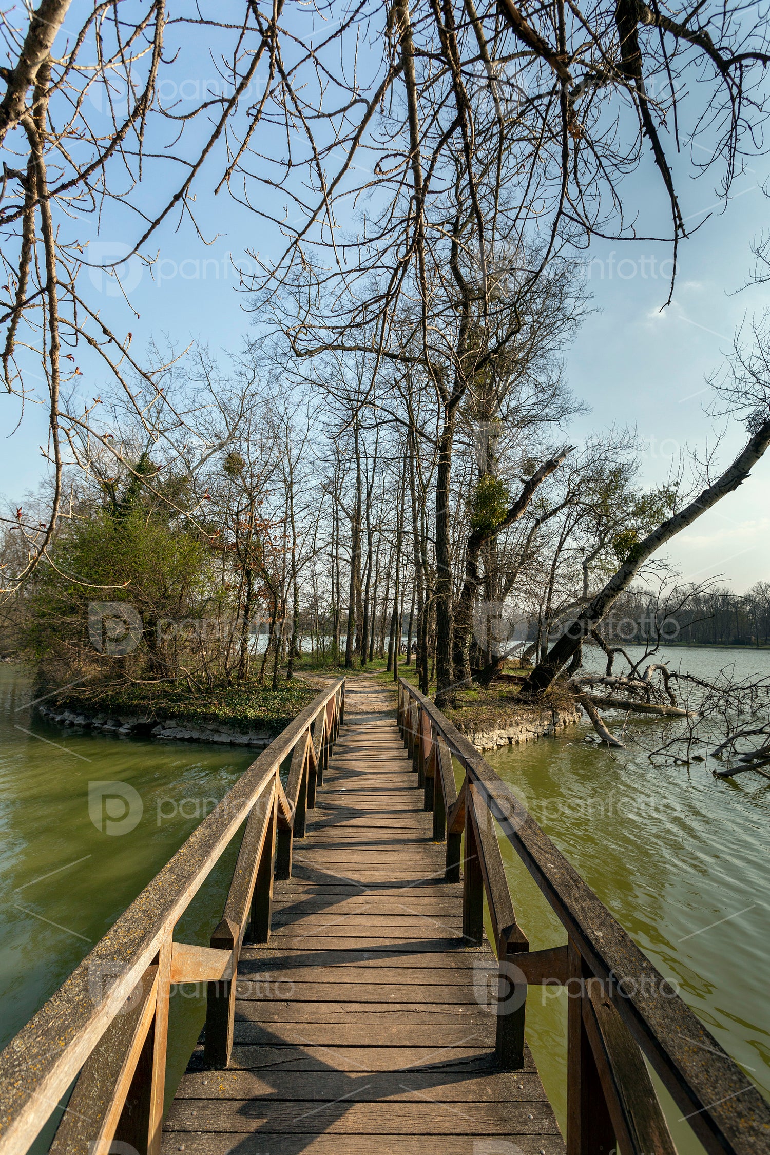 The Cseke lake in Tata, Hungary.
