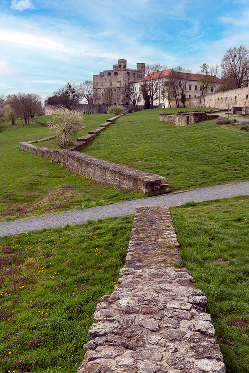 Stone walls of the Castle of Sárospatak