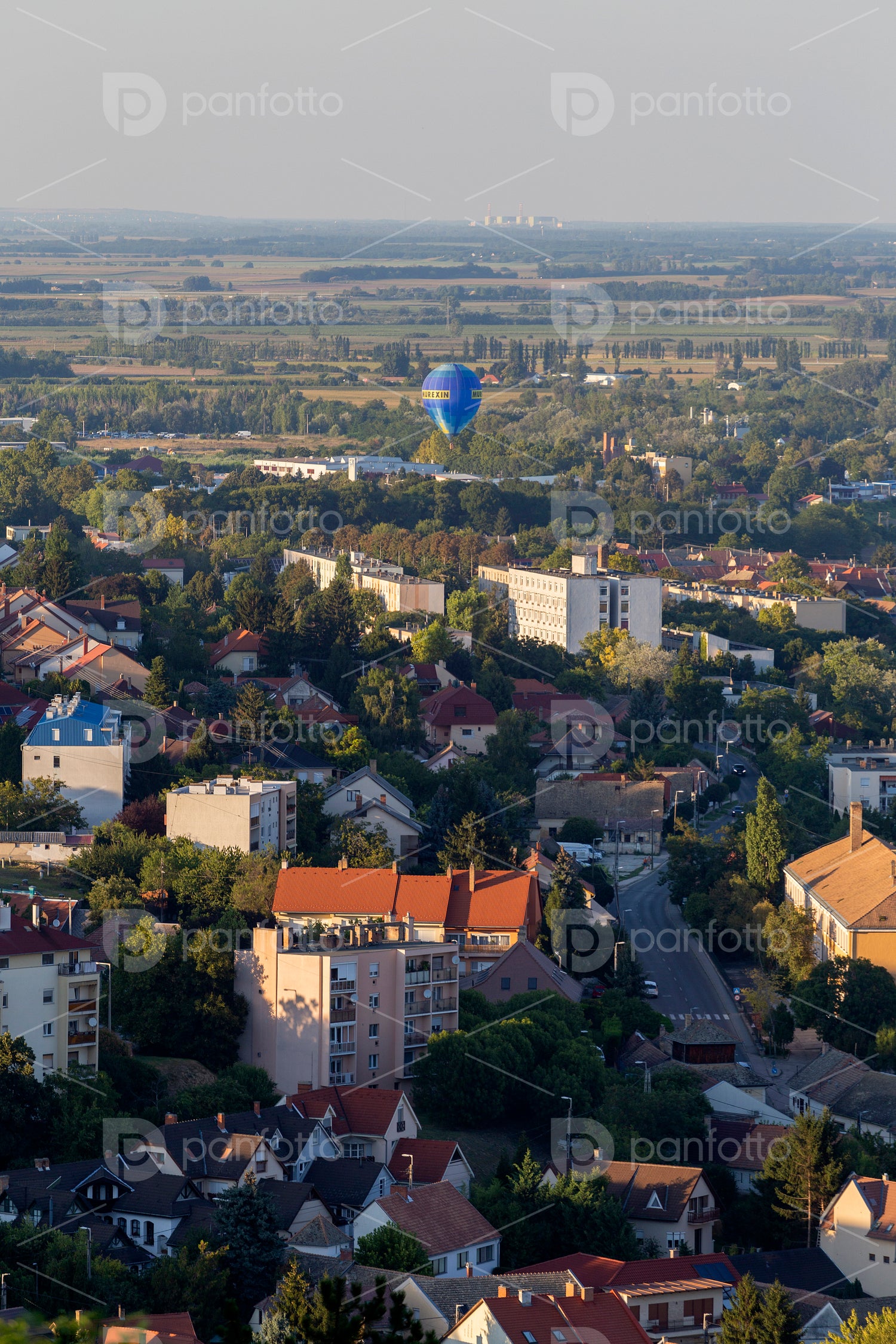 View of Szekszard, Hungary on a summer evening