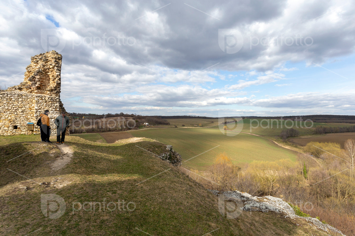 Ruins of the Szarvaskő castle in Döbrönte