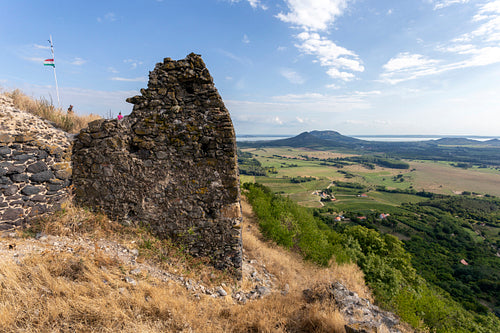 Ruins of the castle of Csobánc