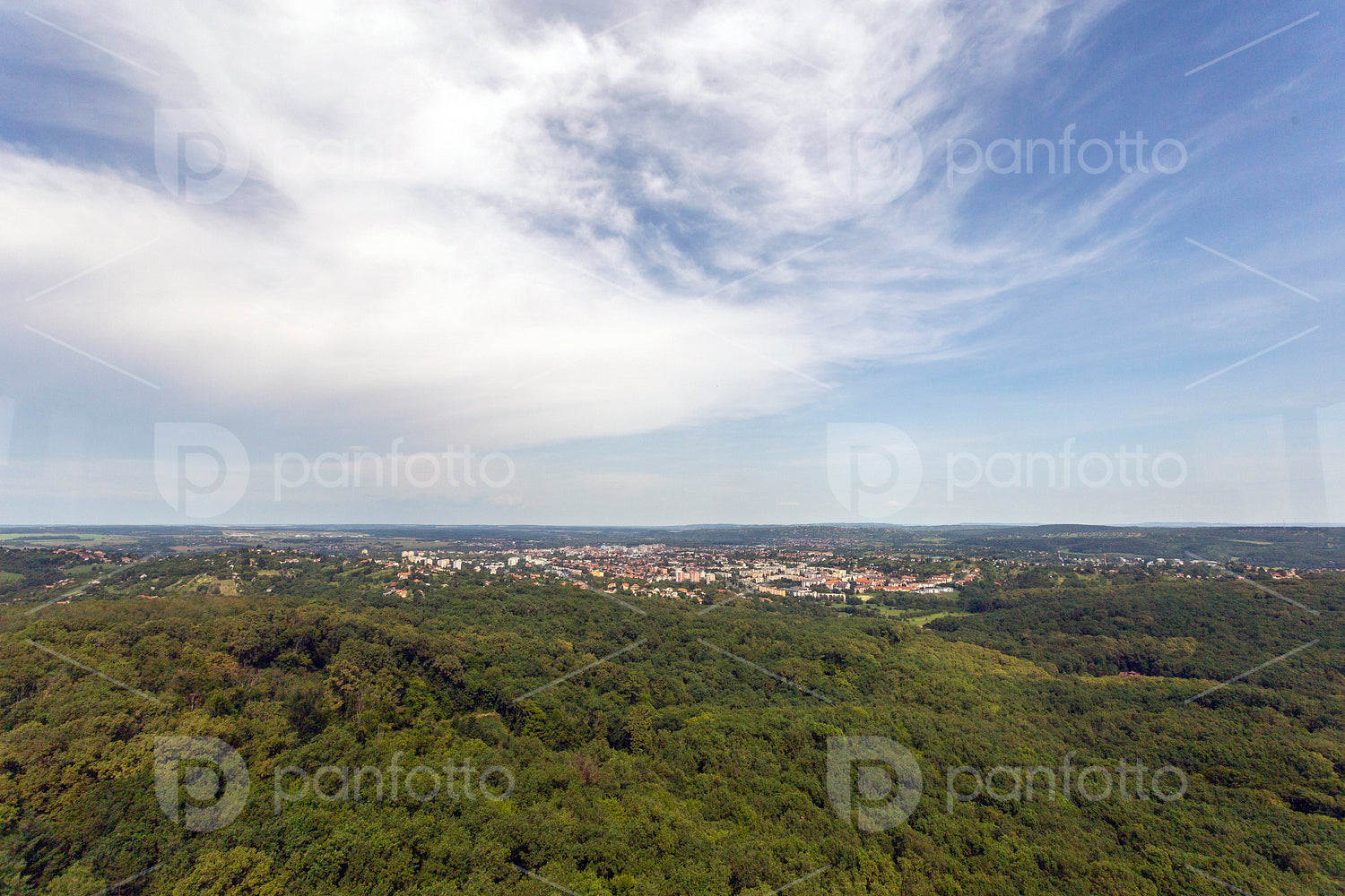 View of Zalaegerszeg from the TV tower
