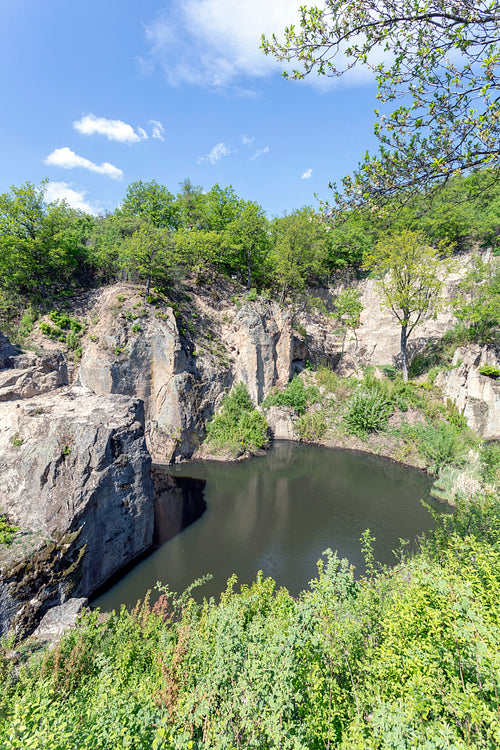 Mountain tarn in Sárospatak