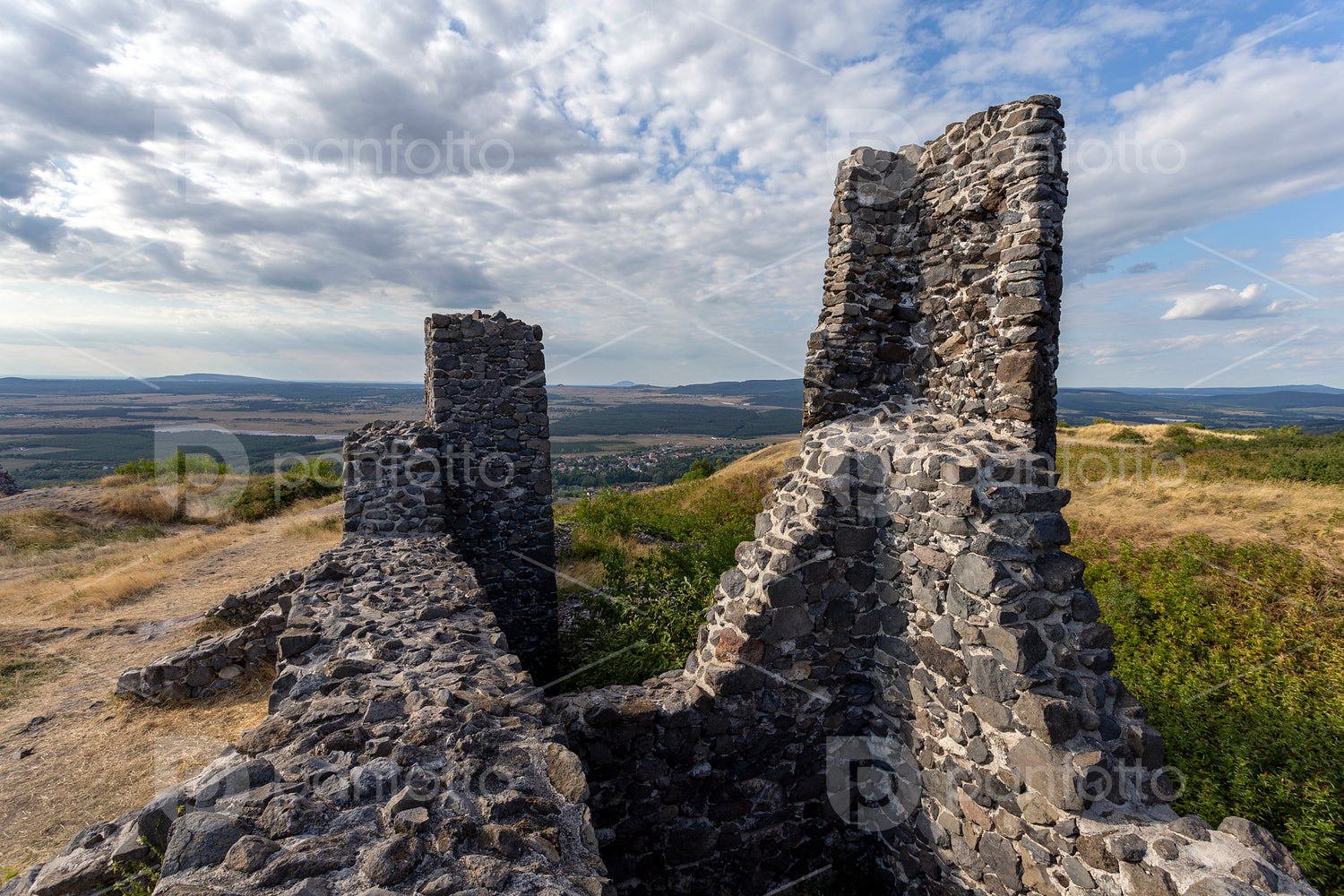 Ruins of the castle of Csobánc