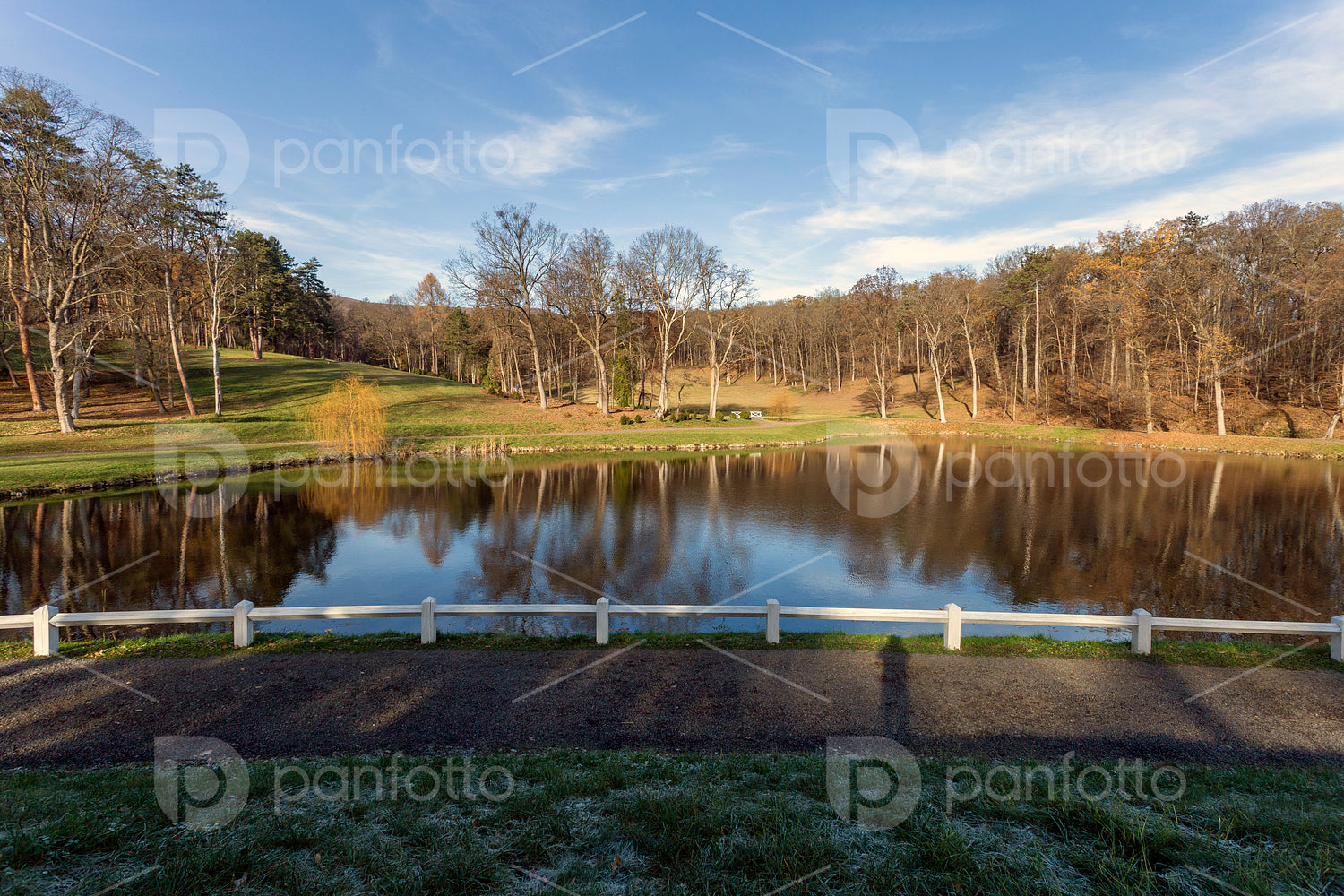 Lake at the Károlyi Castle in Füzérradvány