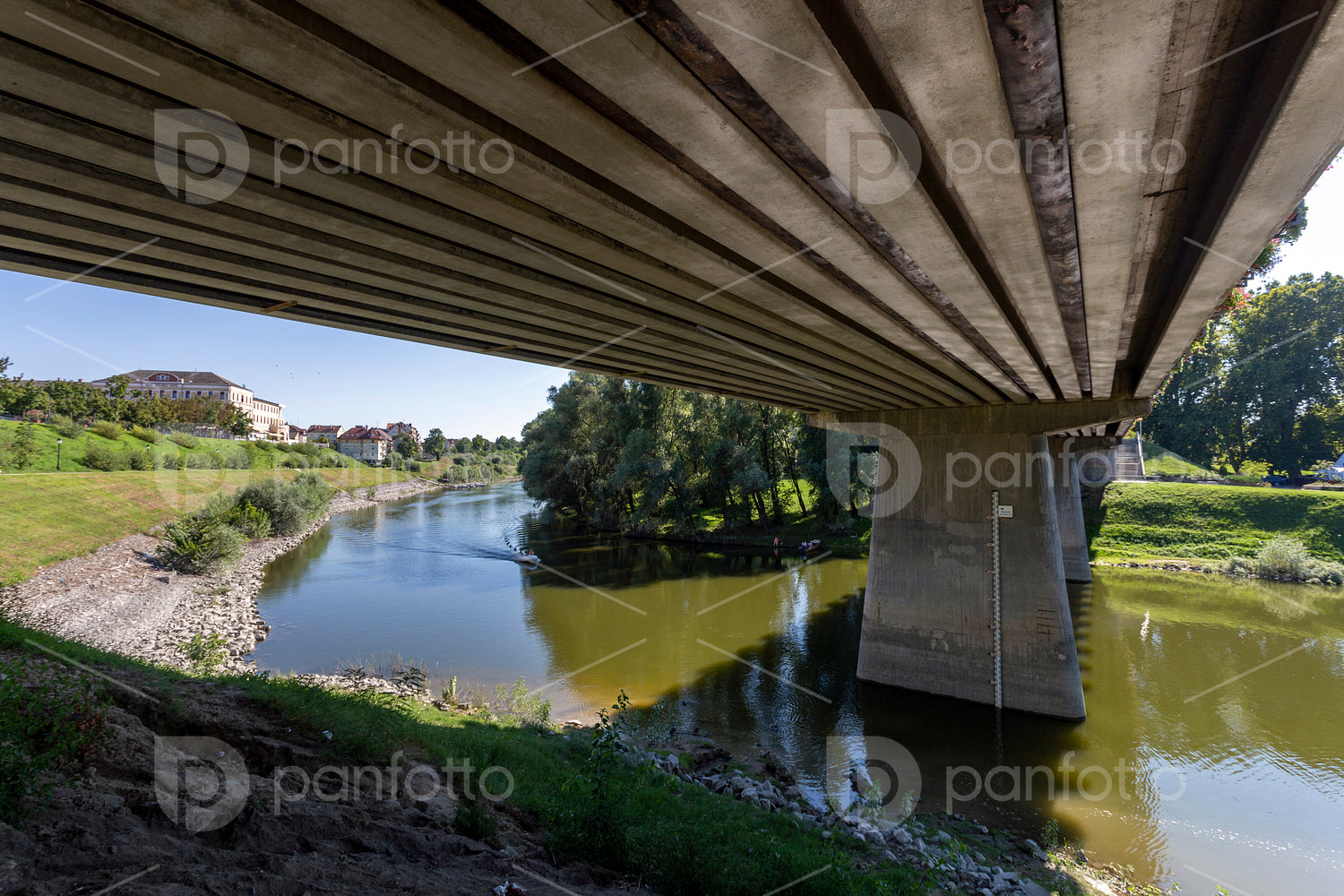 Petofi bridge on the Sugovica river in Baja, Hungary