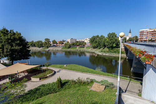 Sugovica riverbank in Baja, Hungary
