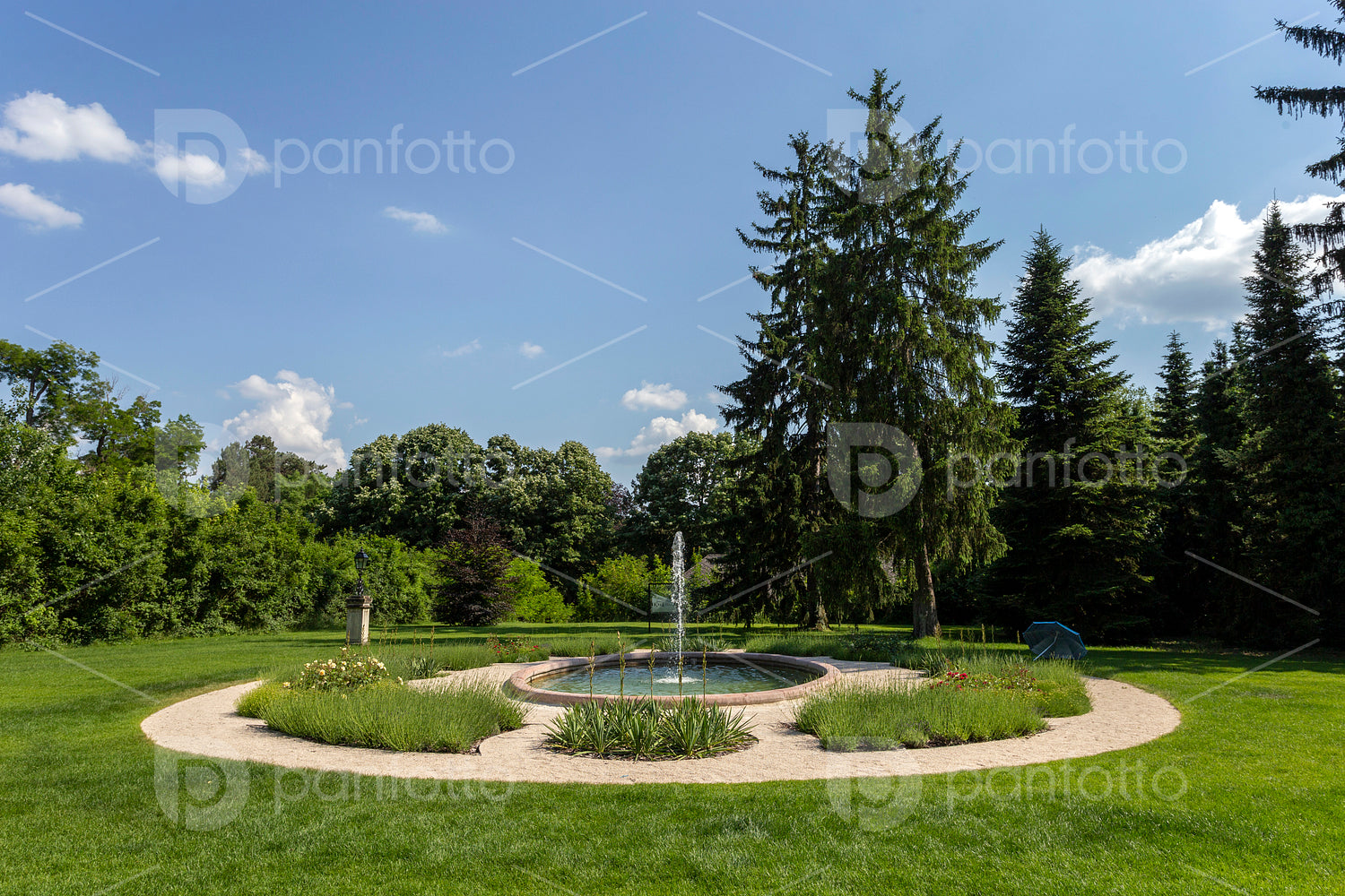 Fountain in the Arboretum of Alcsút