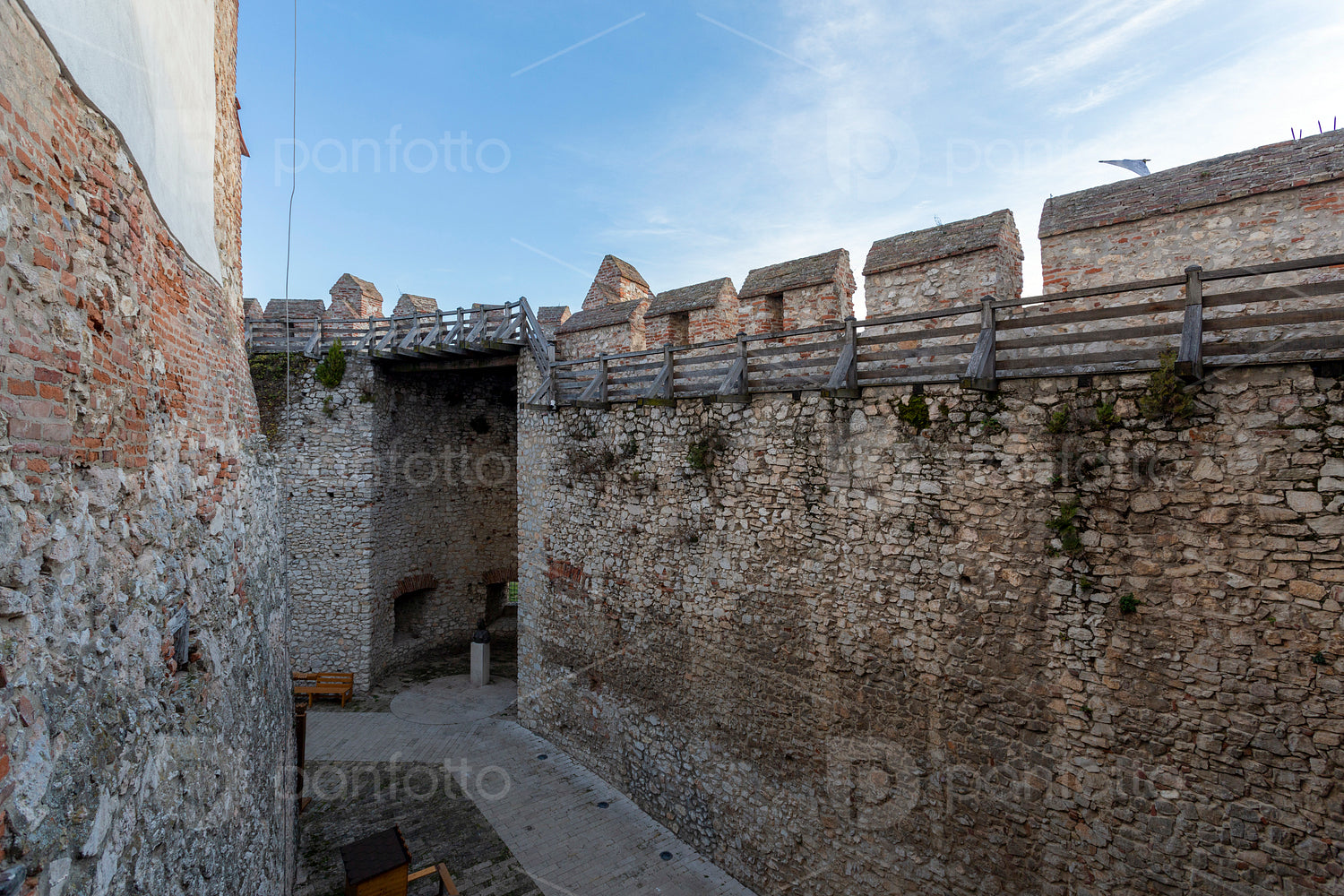 Castle of Siklos on a sunny winter day.