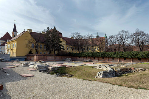 "Ruin Garden" ruins of the medieval church founded by St Stephen