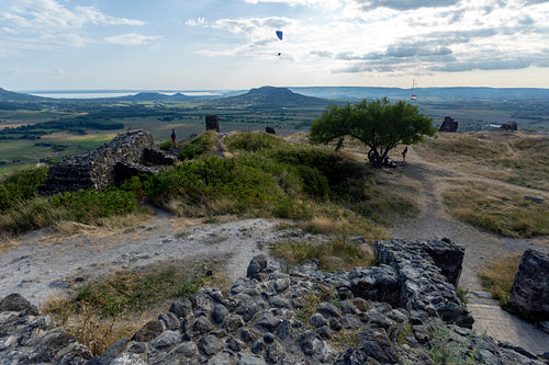 Ruins of the castle of Csobánc