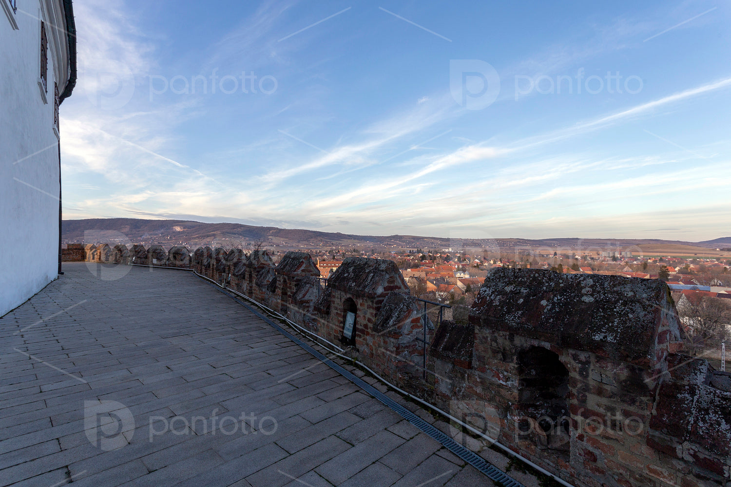 Castle of Siklos on a sunny winter day.