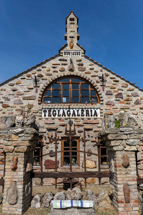 The "Brick gallery" in Balatonboglár