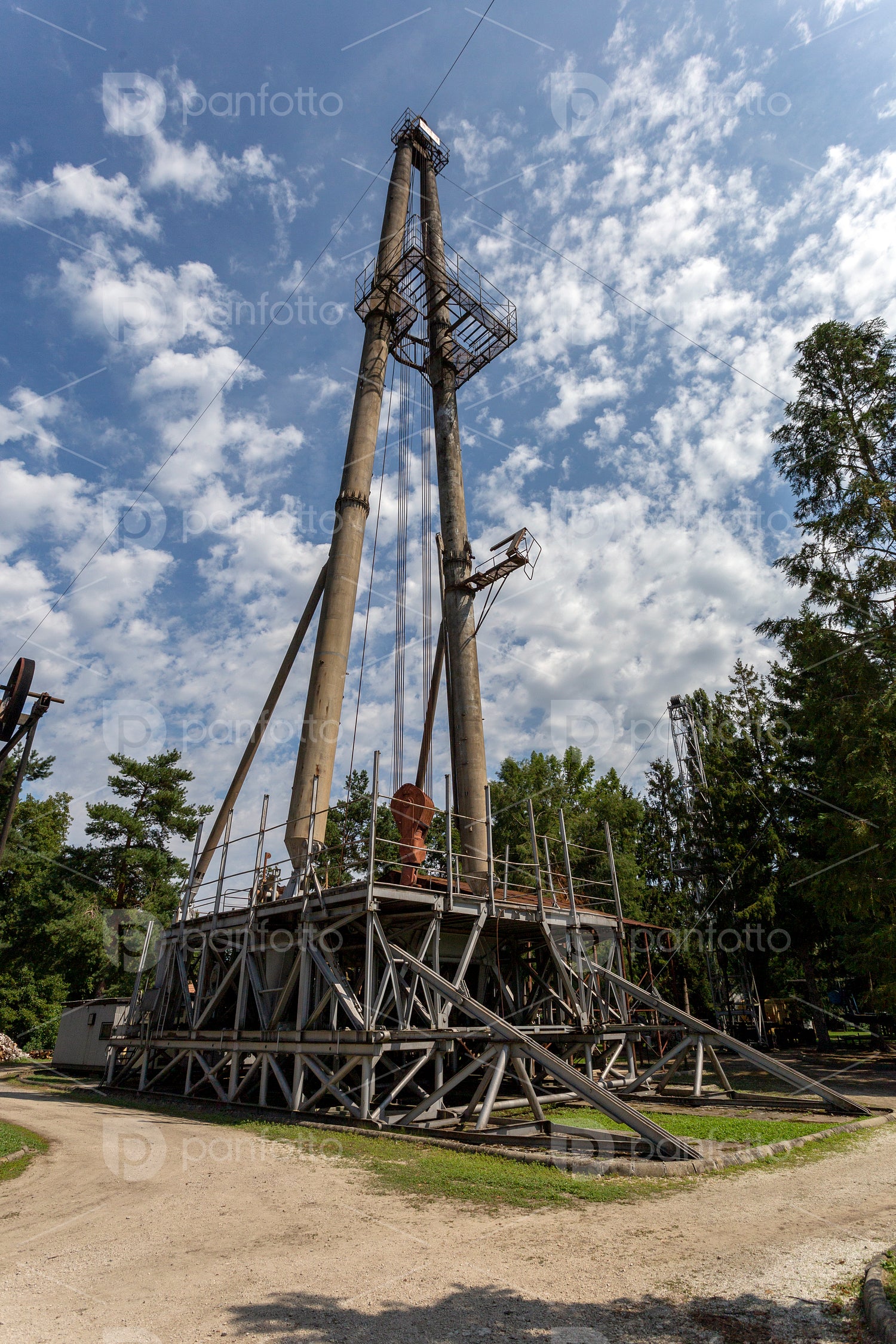 Oil rig at the Hungarian Oil and Gas Museum