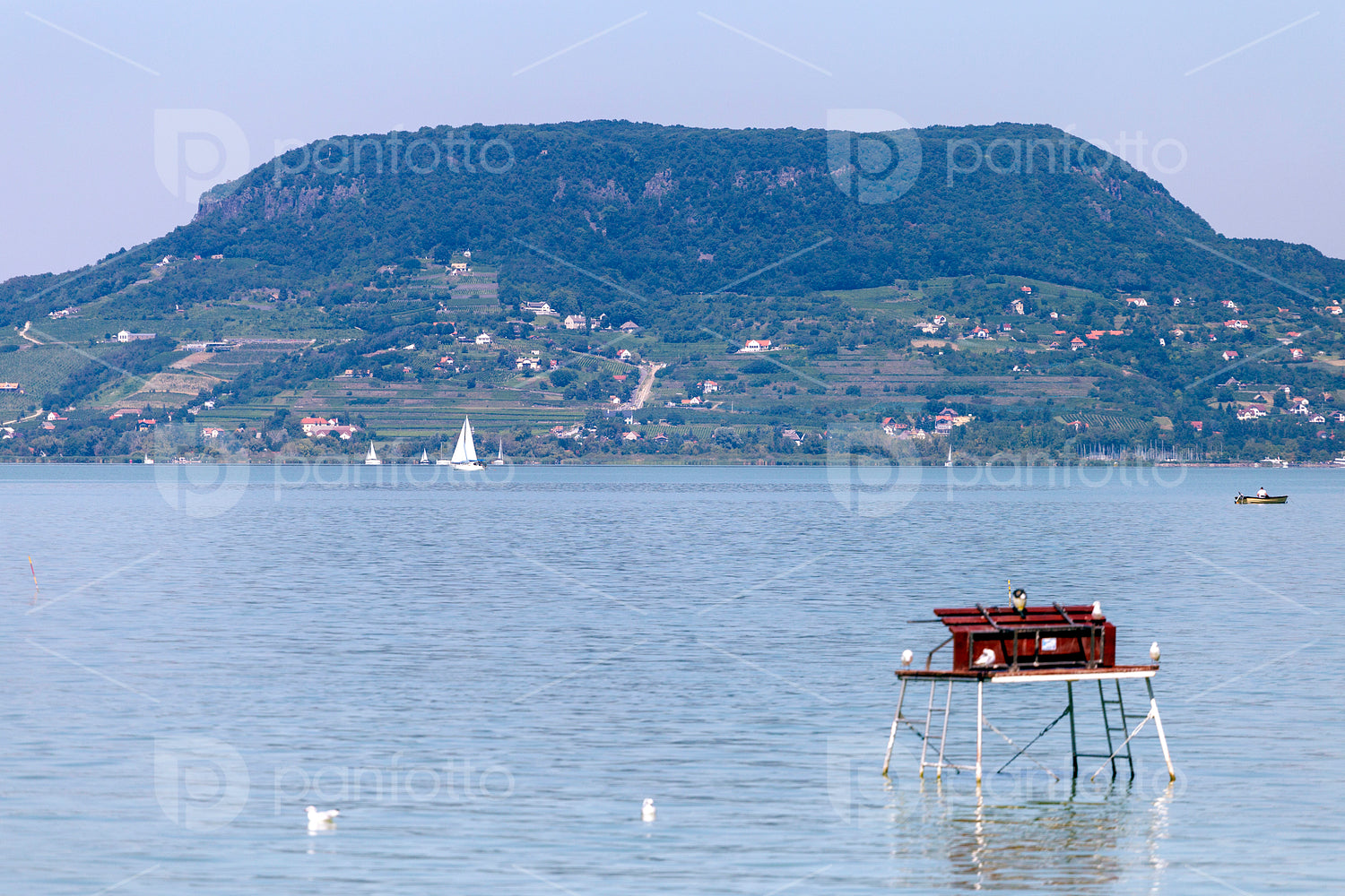 Lake Balaton view from Fonyod, Hungary.