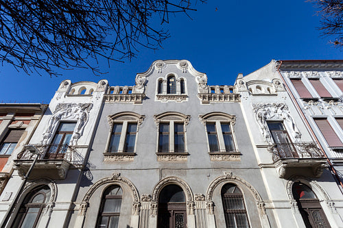 Old facade in Kaposvár
