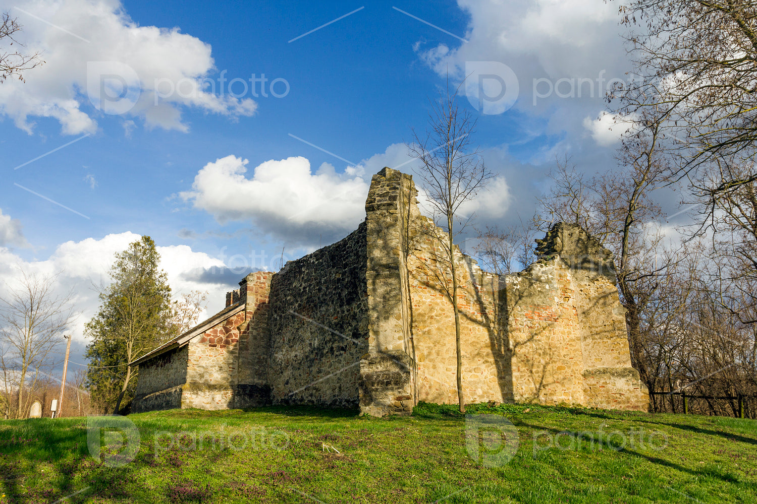 Ruin church in Radpuszta