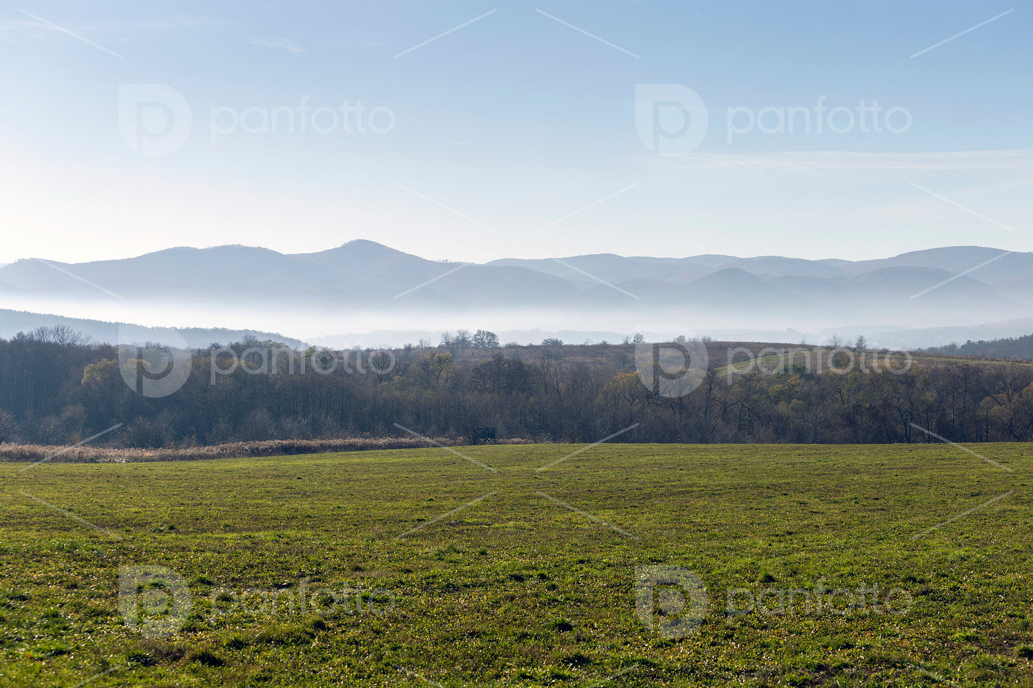 Winter landscape in the Zemplén mountains