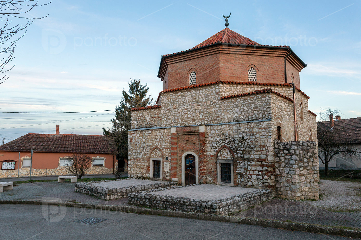 Malkocs Bej Mosque in Siklos, Hungary.