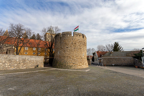 The Barbican bastion in Pecs, Hungary.