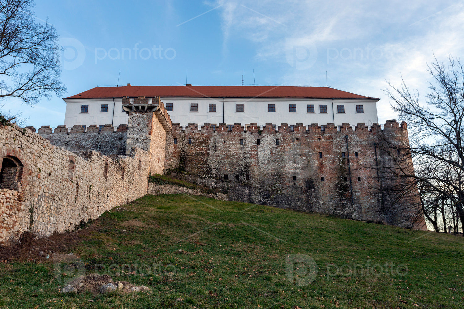 Castle of Siklos on a sunny winter day.