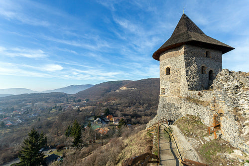 Castle of Somoskő on the border of Hungary and Slovakia