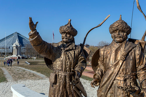 Hét vezér statue in Ópusztaszer