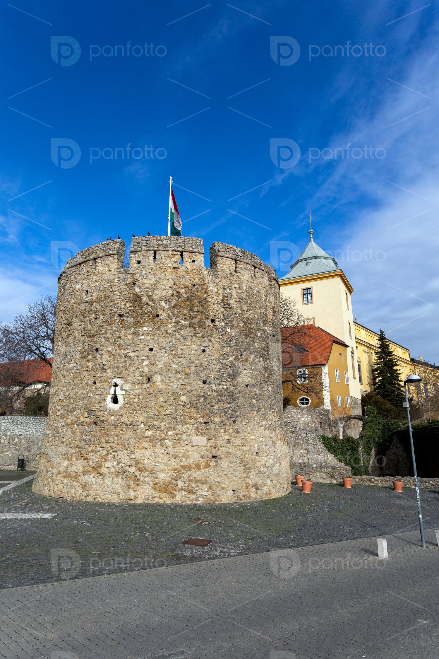 The Barbican bastion in Pecs, Hungary.