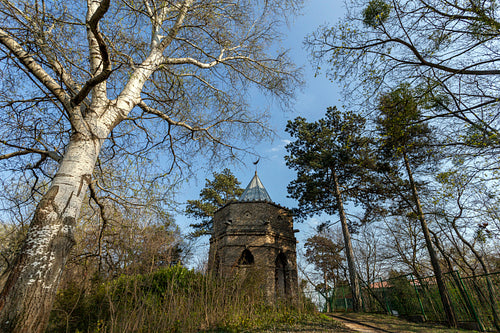 Mosque in the english garden of Tata, Hungary.