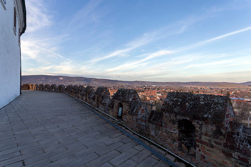 Castle of Siklos on a sunny winter day.