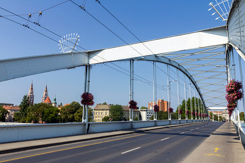 Downtown bridge (Belvárosi híd) in Szeged