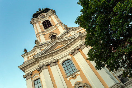 The Baroque abbey church of Szentgotthárd