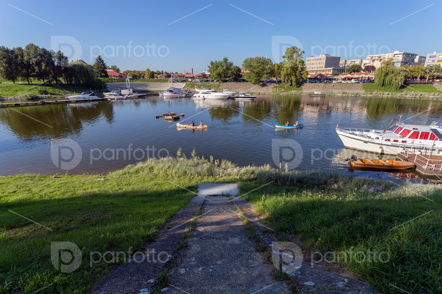 Sugovica riverbank in Baja, Hungary