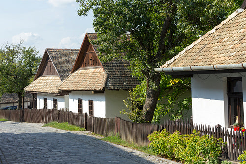 Traditional village house in Hollókő