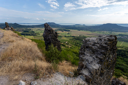 Ruins of the castle of Csobánc