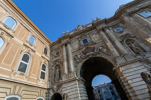 The Oroszlános Gate at the Buda Castle in Budapest