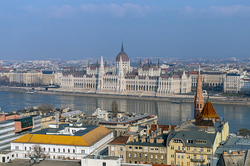 Hungarian Parliament Building in Budapest