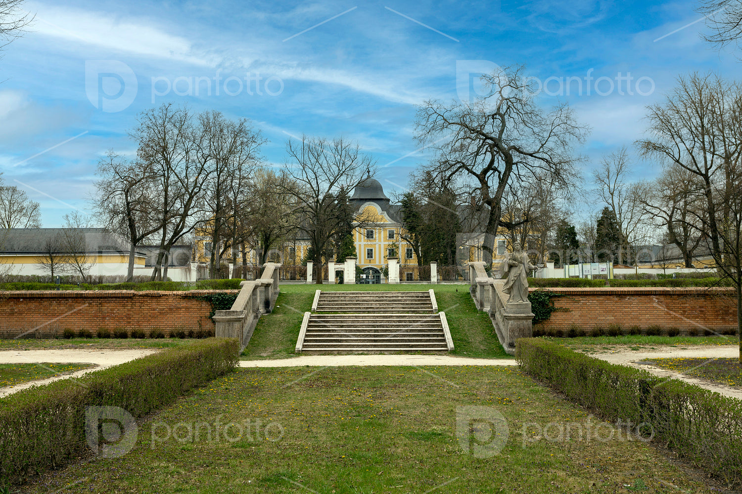 The garden of the Grassalkovich Palace in Hatvan