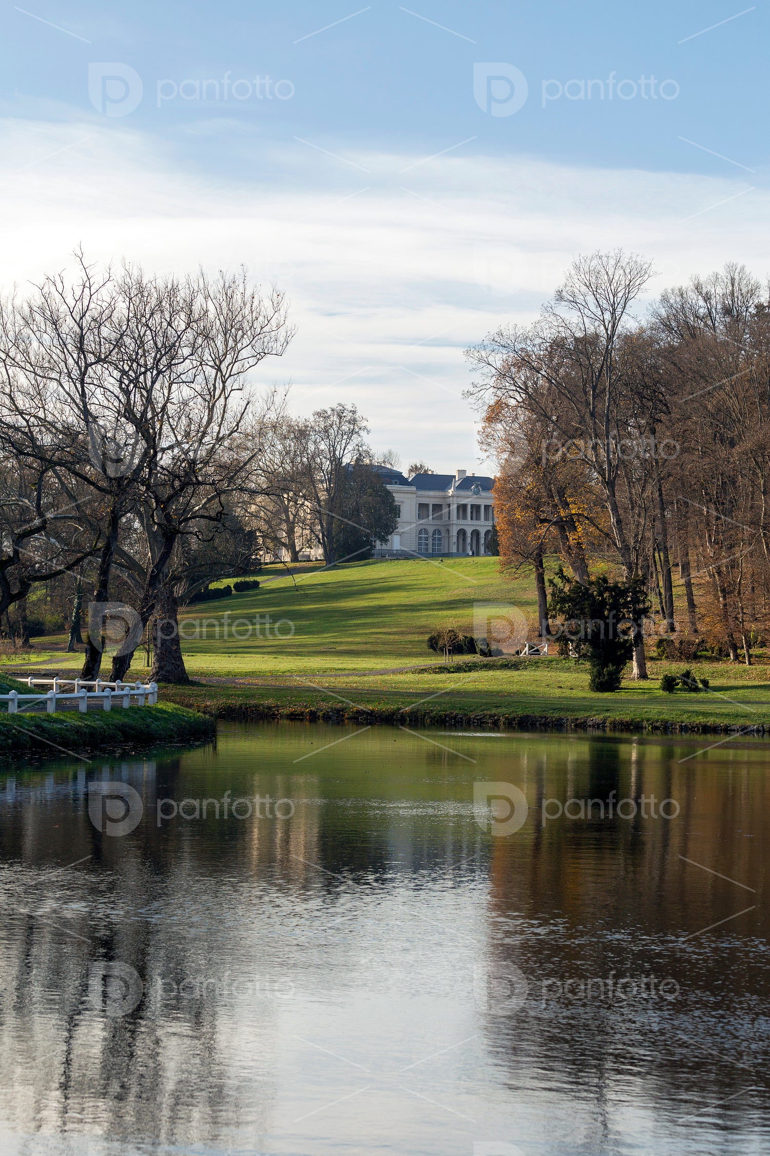 Lake at the Károlyi Castle in Füzérradvány