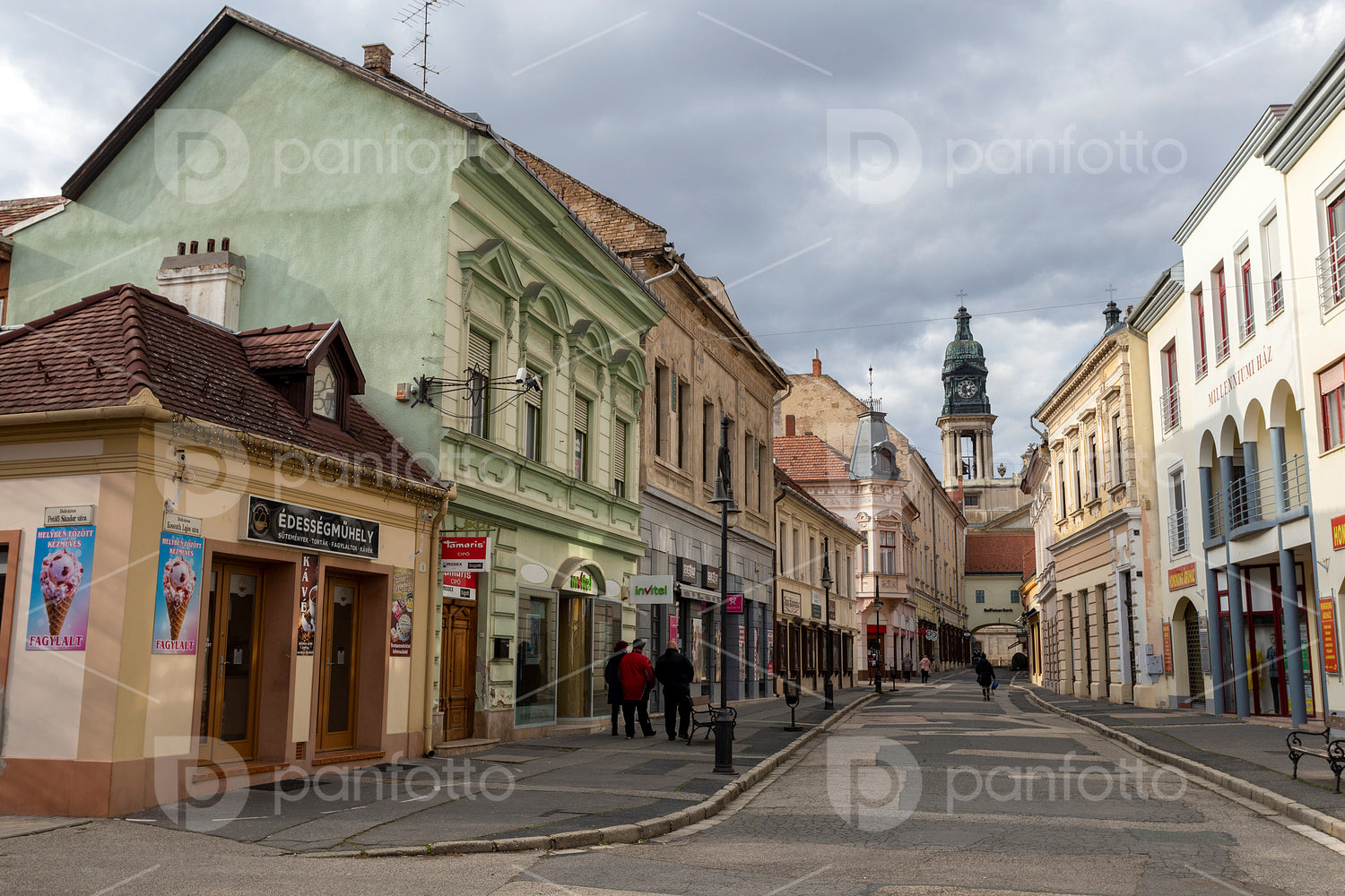 Old downtown of Pápa