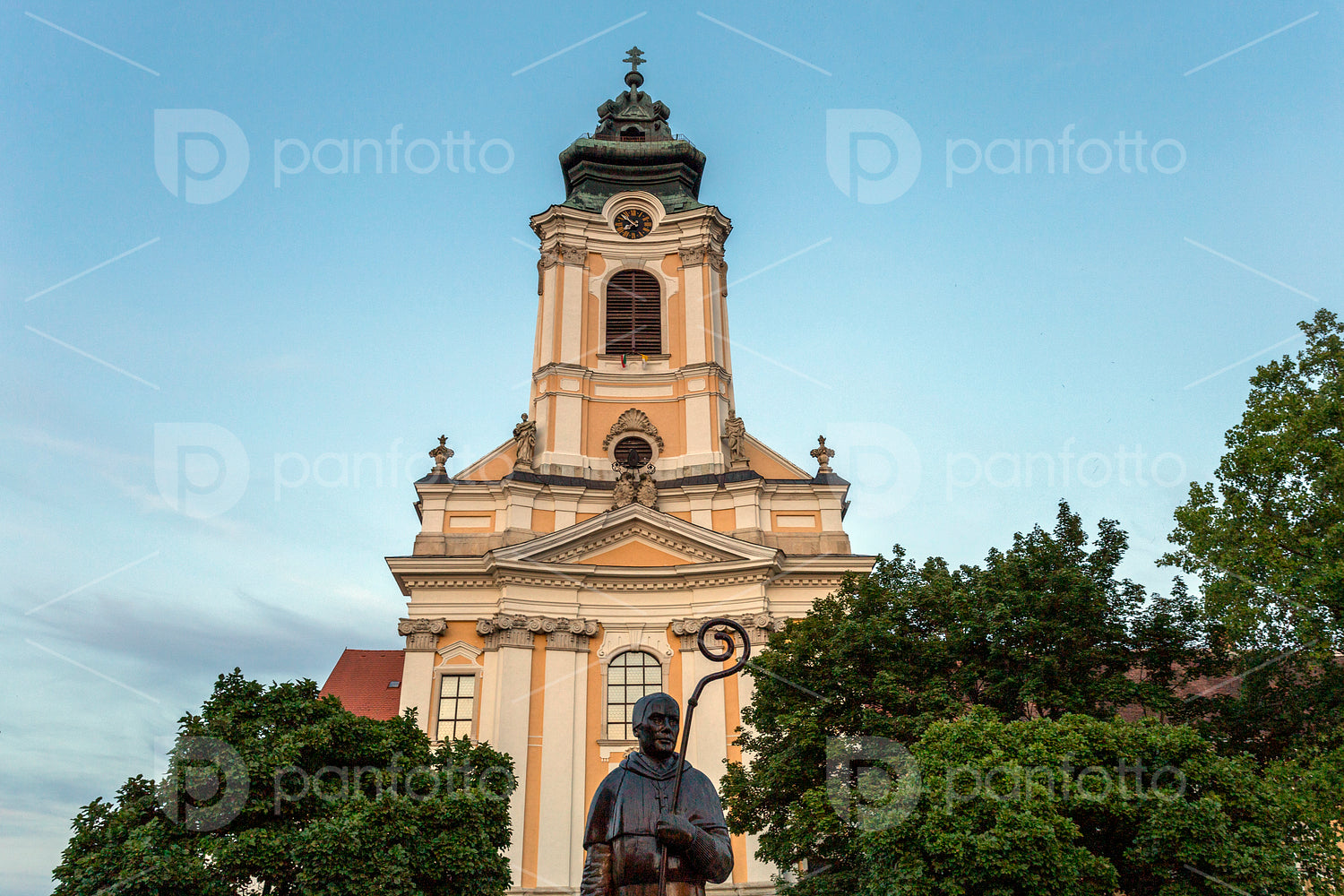 The Baroque abbey church of Szentgotthárd