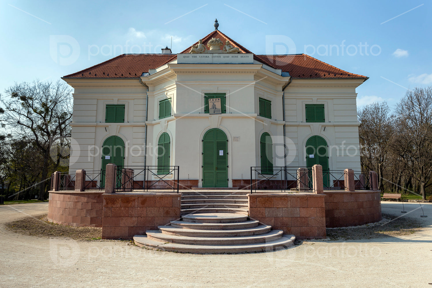 Small palace in the english garden of Tata, Hungary