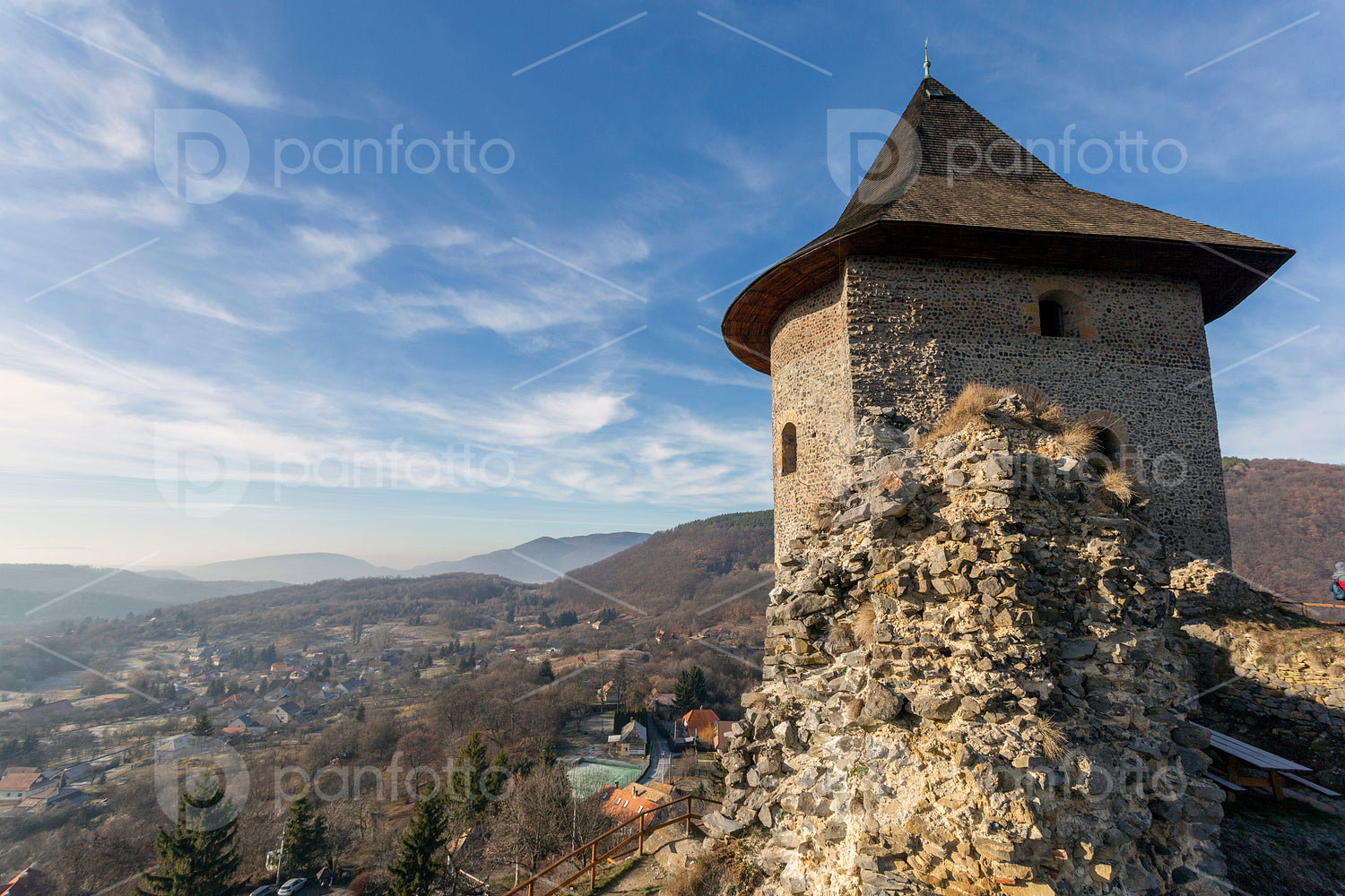 Castle of Somoskő on the border of Hungary and Slovakia