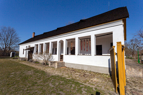 Traditional hungarian cottage house