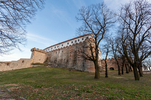 Castle of Siklos on a sunny winter day.
