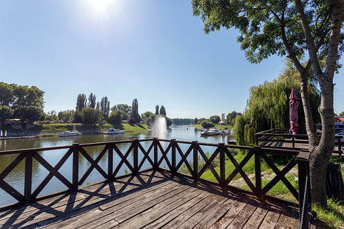 Sugovica riverbank in Baja, Hungary
