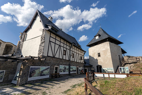 Courtyard of the castle of Füzér